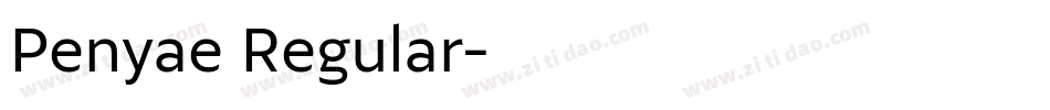 Penyae Regular字体转换